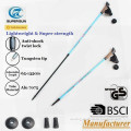 Supersun outdoor mountain climbing stick aluminum ultralight adjustable mountaineering trekking pole